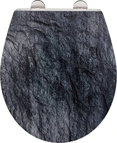 Wenko Slate Rock WC-Sitz mit Absenkautomatik schwarz