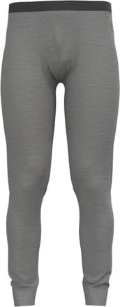 Odlo Natural Merino 200 Tights Hose lang steel grey melange (Herren)