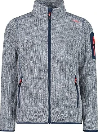 CMP Knit Tech Melange Fleece Jacke blue ink/bianco (Damen)