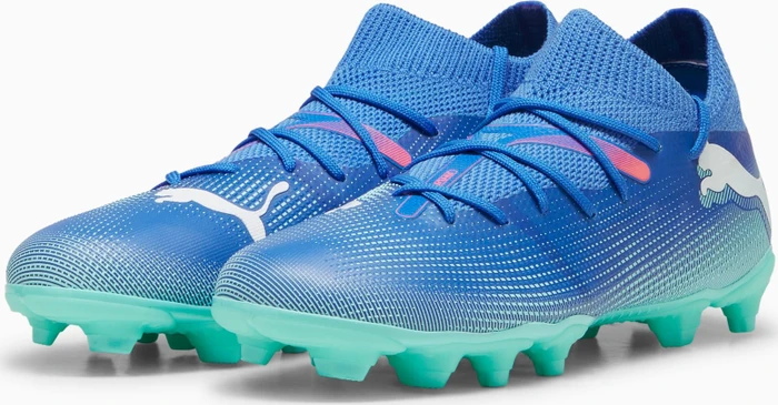 Puma Future 7 Match FG/AG bluemazing/puma white/electric peppermint (Junior)