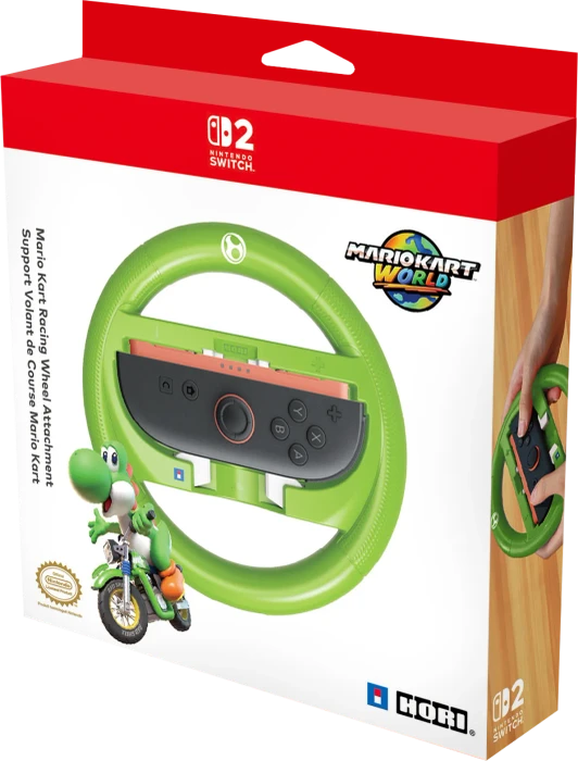 Hori Mario Kart Racing Wheel Attachment Yoshi grün (Switch 2)