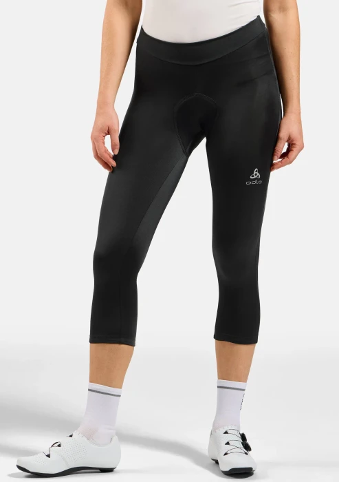 Odlo Essential Tights Fahrradhose 3/4 schwarz (Damen)