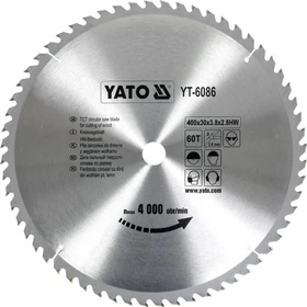 Yato YT-6086 HM Kreissägeblatt 60Z, 400x2.8x30mm, 1 Stück