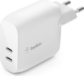 Belkin BoostCharge Dual USB-C PD Wall Charger 40W weiß