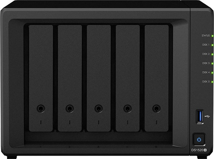 Synology DiskStation DS1520+, 8GB RAM, 4x RJ-45 1000Base-T, 2x USB-A 3.0