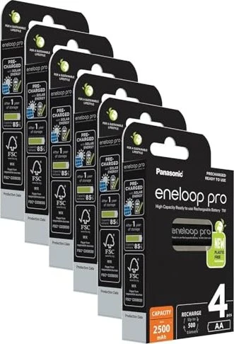 Panasonic eneloop pro (Gen 5) Mignon AA NiMH 2500mAh, 4er-Pack
