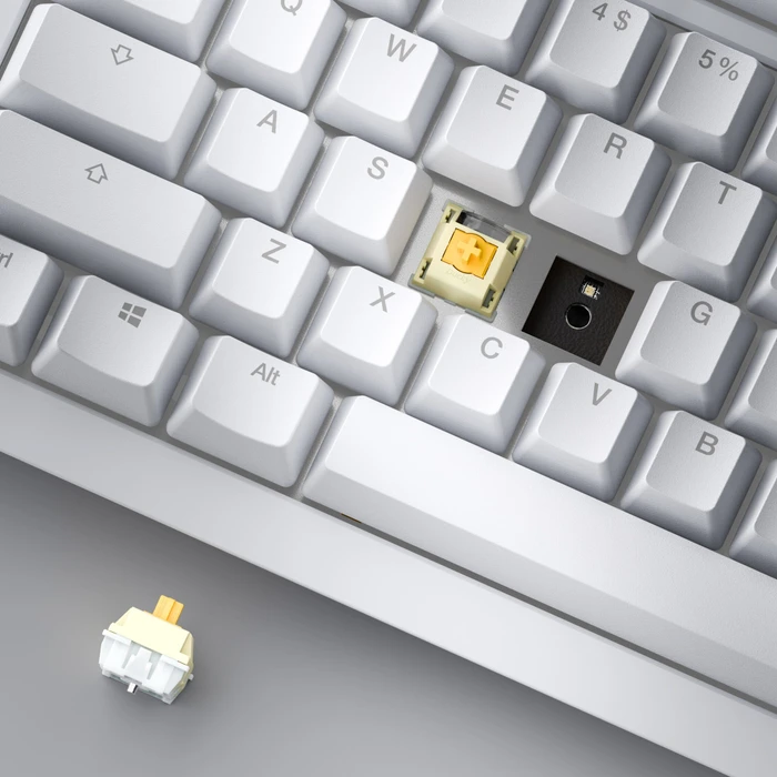 Ducky One X Wireless, weiß, LEDs RGB, Inductive Analog Switch, USB/Bluetooth, ND