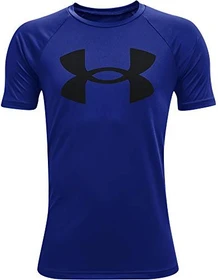 Under Armour Tech Big Logo Funktionsshirt kurzarm royal/black (Junior)