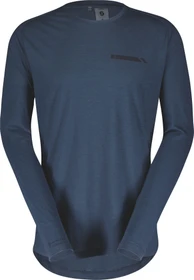 Scott Defined Merino Trikot langarm metal blue (Herren)