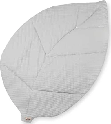 Julius Zöllner Krabbeldecke Blatt Waffelpiqué Light Grey
