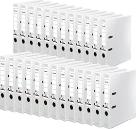 Falken Recycolor Ordner 2-Ring, 50mm, A4, weiß, 25er-Pack