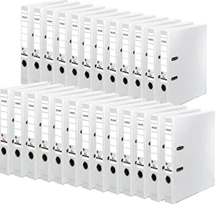 Falken Recycolor Ordner 2-Ring, 50mm, A4, weiß, 25er-Pack