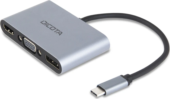 Dicota USB-C Mobile 5-in-1 Mini Docking Station 4K, USB-C 3.0 [Stecker]