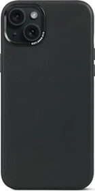 Decoded Leather Back Cover für Apple iPhone 15 Plus schwarz