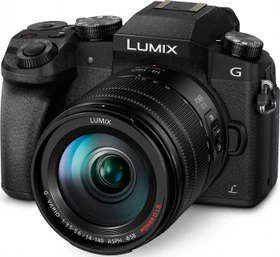 Panasonic Lumix DMC-G70 schwarz mit Objektiv Lumix G Vario 14-140mm 3.5-5.6 ASPH OIS
