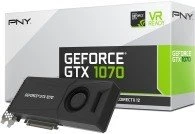 PNY GeForce GTX 1070 Blower, 8GB GDDR5, DVI, HDMI, 3x DP