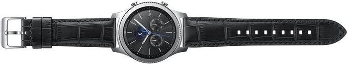 Samsung Lederarmband Alligator Grain für Samsung Gear S3 schwarz