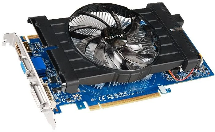GIGABYTE GeForce GTX 550 Ti, 1GB GDDR5, 2x DVI, Mini HDMI