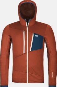 Ortovox Fleece Grid Hoody Funktionsjacke clay orange (Herren)