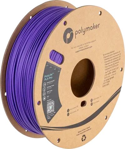 Polymaker PolyLite PLA Pro, violett, Spule, 1.75mm, 1.00kg