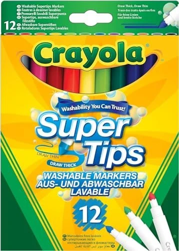 Crayola Supertips Filzstifte sortiert, 12er-Set