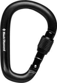 Black Diamond Pearlock Screwgate Schraubkarabiner schwarz