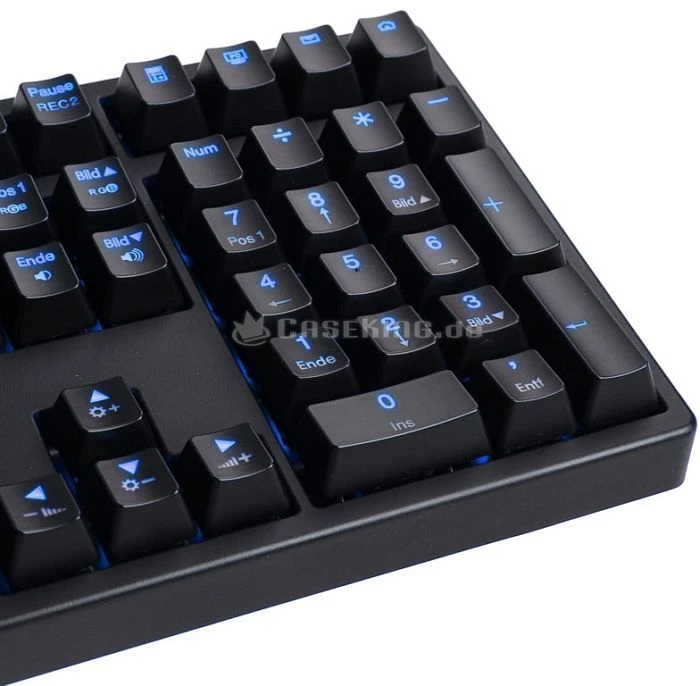 Ducky Shine 3, LEDs blau, MX Blue, USB, DE