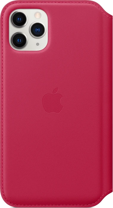 Apple Leder Folio Case für iPhone 11 Pro Himbeere