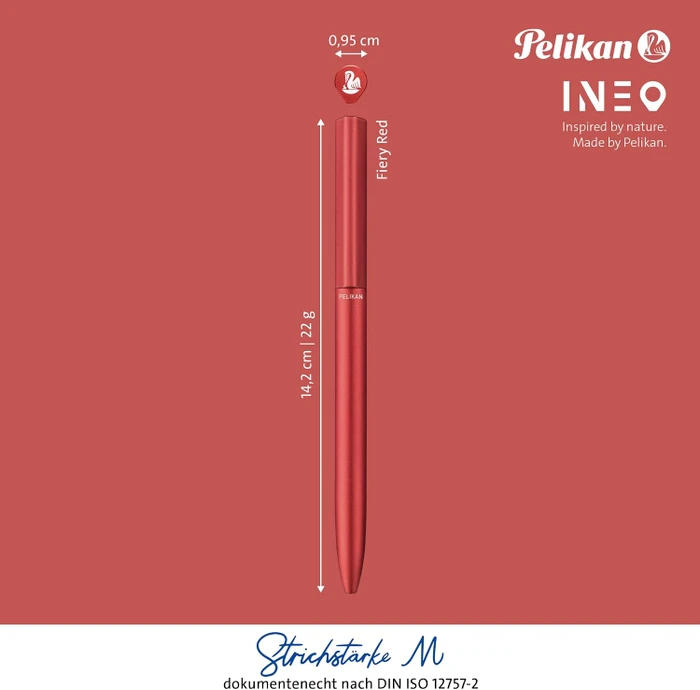 Pelikan Ineo Elements K6 Kugelschreiber fiery red, Metalletui