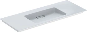 Geberit ONE Möbelwaschtisch Abgang horizontal 120cm, ohne Hahnloch, weiß/KeraTect