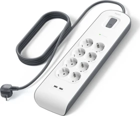 Belkin SurgePlus Überspannungsschutz v2, 8-fach, mit USB, 2m