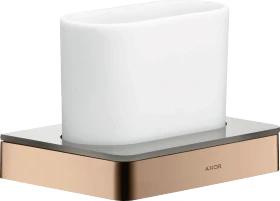 Hansgrohe Axor Universal Softsquare Zahnputzbecher mit Halter polished red gold