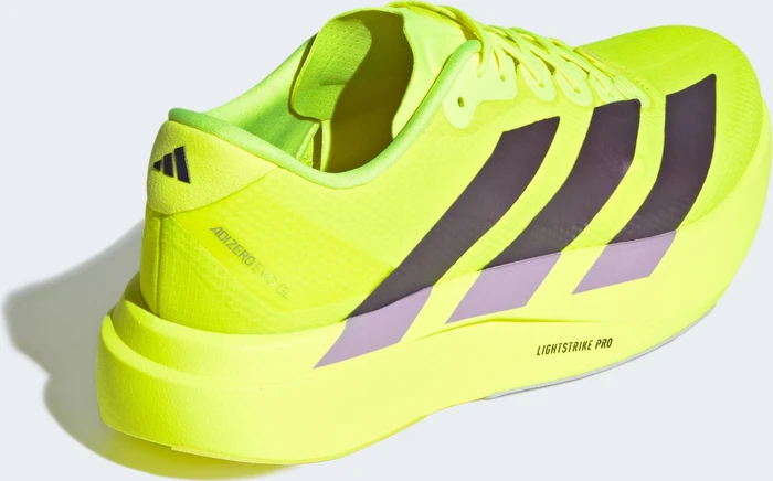 adidas Adizero Evo SL solar yellow/aurora plum/powder plum (Herren)