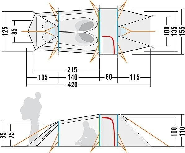Tatonka Grönland 2 Tunnelzelt (2555) – Bild 8