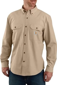 Carhartt Loose Fit Midweight Chambray Hemd langarm dark tan (Herren)
