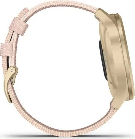 Garmin vivomove Style Aktivitäts-Tracker blush pink woven/light gold