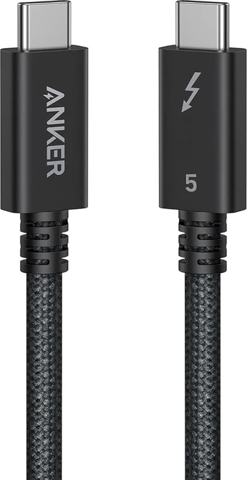 Anker Thunderbolt 5 Kabel, 240W, schwarz, 1m (verschiedene Markenbezeichnungen)
