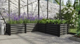 Vitavia Meta In&Out 401 M Hochbeet 185x185cm granit/schwarz