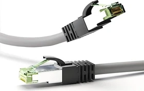 goobay Patchkabel, Cat8.1, S/FTP, RJ-45/RJ-45, 3m, grau