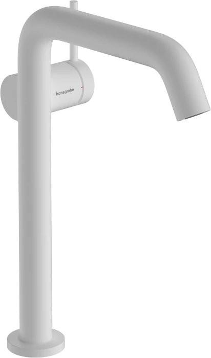 Hansgrohe Tecturis S Einhebel-Waschtischmischer 240 Fine CoolStart EcoSmart+ für Aufsatzwaschtische ohne Ablaufgarnitur mattweiß