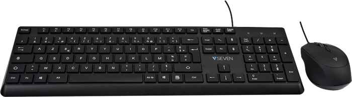 V7 CKU350 Tastatur und Maus Combo, USB, FR