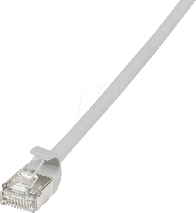 LogiLink TPE Slim Patchkabel, Cat6a, U/FTP, RJ-45/RJ-45, 0.5m, grau