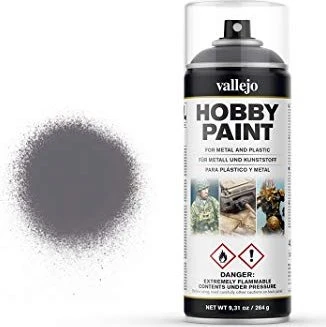 Vallejo Hobby Paint Spray Fantasy Color Primer gunmetal, 400ml