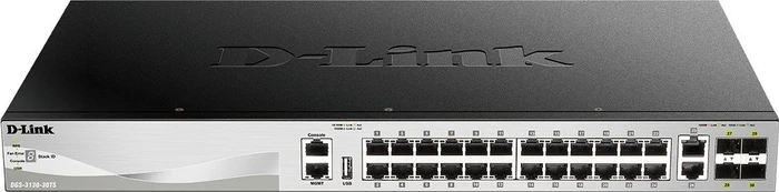 D-Link DGS-3130 Rackmount Gigabit Managed Switch, 26x RJ-45, 4x SFP+