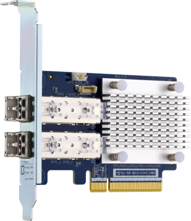QNAP QXG-16G2FC, 2x SFP+, 2x LC-Duplex, PCIe 3.0 x8, Bundle