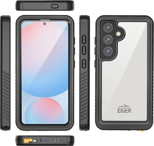Eiger Avalanche Case für Samsung Galaxy S25+ schwarz/transparent