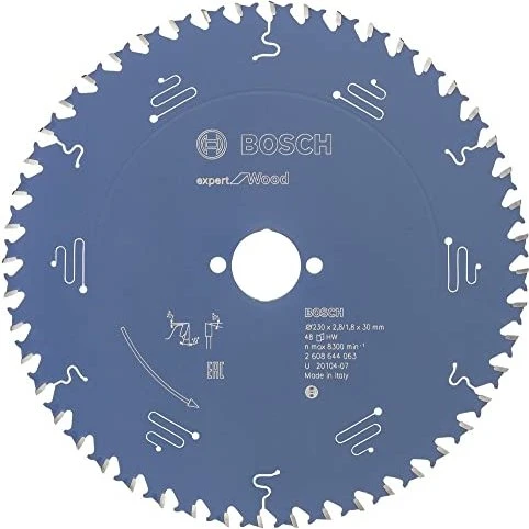 Bosch Professional Expert for Wood Kreissägeblatt 48Z, 230x1.8x30mm, 1 Stück