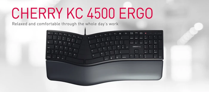 Cherry KC 4500 Ergo, schwarz, USB, UK