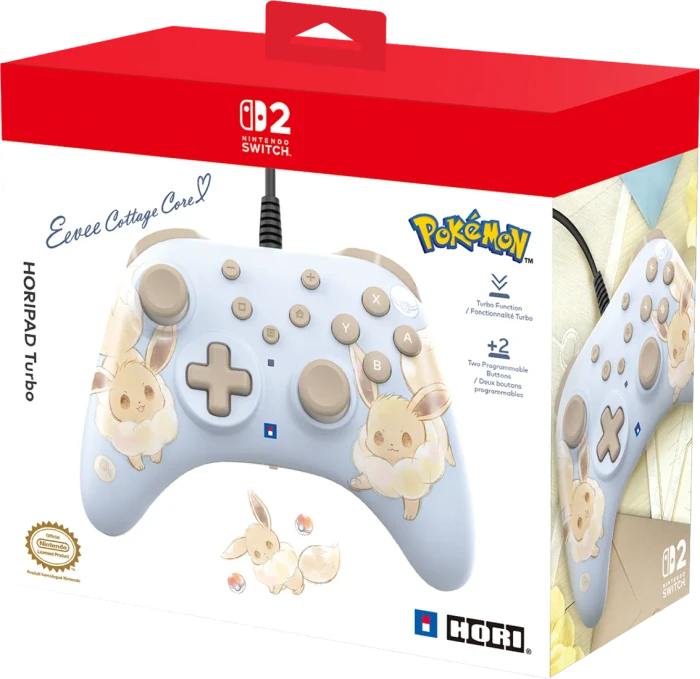 Hori Horipad Turbo Controller Eevee Cottage Core (Switch 2/Switch)