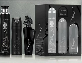 Lattafa Maahir Black EdP 100ml + Raumspray 300ml + Deo Spray 200ml Duftset